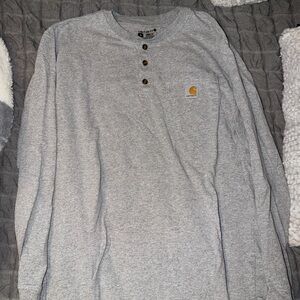 Carhartt Light Gray Long Sleeve Henley